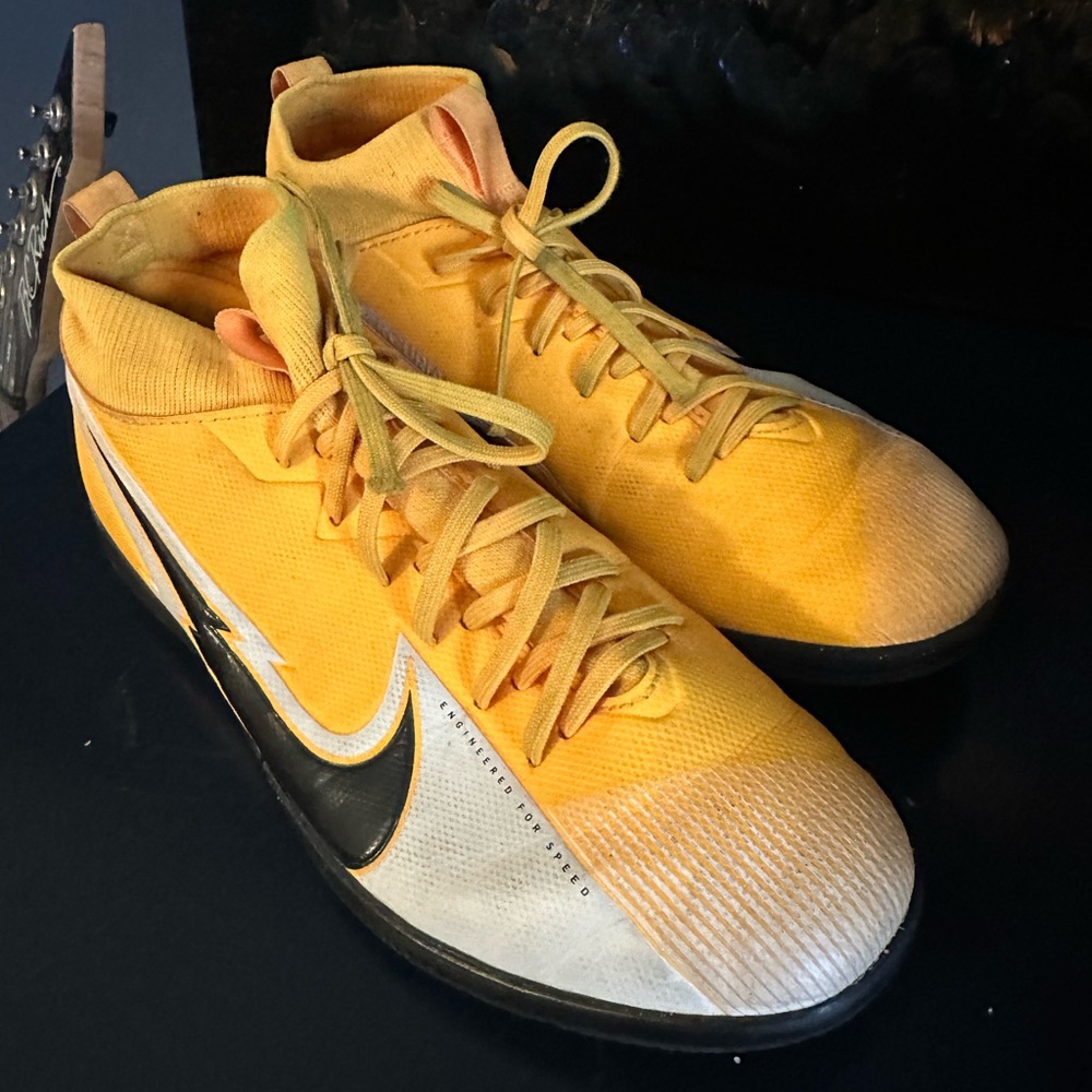 Nike Yellow indoor cleats